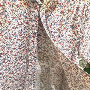 Funky Tropical Beach/Derby Events Shirt Denim & Flower